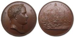 World Coins - Napoleonic Wars: original 40mm Bronze medal 1813, on the recruitment of 200000 soldiers in France and Italy to defend France