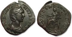 Ancient Coins - AE 32mm sestertius Otacilia Severa, Rome 244-247 A.D. - CONCORDIA AVGG -