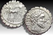 Ancient Coins - AR denarius T. Vettius Sabinus, Rome mint 70 B.C. - scarce moneyer / cointype -