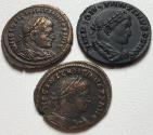 Ancient Coins - Group of 3x follis Constantinian Dynasty: Constantine I