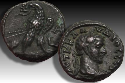 Ancient Coins - Ex Busso Peus 1988 - BI tetradrachm Claudius II Gothicus, Egypt, Alexandria dated RY 1 circa 268-269 A.D.