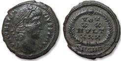 Ancient Coins - AE follis Constantius II as Augustus, Antioch mint circa 347-348 A.D. - mintmark SMANAI -