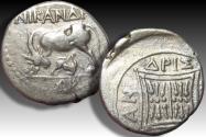 Ancient Coins - AR drachm Illyria, Apollonia - under NIKANDROS and ANDRISKOS magistrates - circa 230-50 B.C.