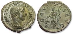 Ancient Coins - AR denarius Severus Alexander, Rome mint circa 226 A.D. - AEQVITAS AVG -