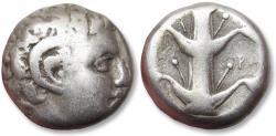 Ancient Coins - AR didrachm KYRENAICA / Cyrenaica - Kyrene / Cyrene, time of Magas circa 294-275 B.C.