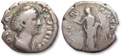 Ancient Coins - AR denarius Diva Faustina I Senior, Rome mint after 141 A.D. - AETERNITAS -