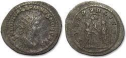 Ancient Coins - AE/BI silvered antoninianus Saloninus as Caesar, Samosata 258-260 A.D. - SPES PVBLICA -