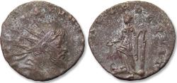 Ancient Coins - Silvered antoninianus Aureolus, Mediolanum (Milan) 2nd officina 267-268 A.D. - CONCORD EQVIT -