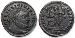 Ancient Coins - AE (silvered) follis Licinius I, Siscia mint 5th officina circa 313-315 A.D. - mintmark SIS, in right field Є -