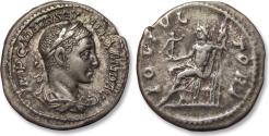 Ancient Coins - AR silver denarius Severus Alexander, Rome mint circa 225 A.D. - IOVI VLTORI - great portrait
