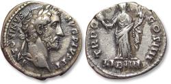 Ancient Coins - AR denarius Antoninus Pius, Rome mint circa 145 A.D. - LIB IIII Liberalitas -