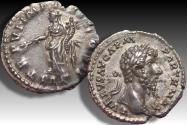 Ancient Coins - AR silver denarius Lucius Verus, Rome mint 166 A.D. - TR P VI • IMP IIII COS II / PAX - beautifully toned