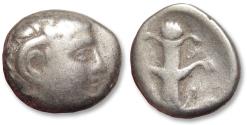 Ancient Coins - AR didrachm CYRENAICA, Cyrene circa 308-277 B.C. - Magas, halfbrother of Ptolemy I, as Ptolemaic governor-