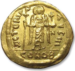 AV gold solidus Focas / Phocas, Constantinople mint 607-610 A.D ...