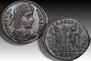 Ancient Coins - AE follis Constantine II as Augustus, Antioch mint, 5th officina - mintmark SMANЄ - beautiful near mint state -
