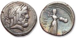 Ancient Coins - AR denarius L. Procilius, Rome mint 80 B.C.