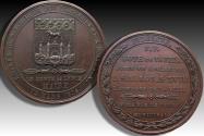 World Coins - 1814 Time of Napoleon: Entry of the Duke of Angoulême into Bordeaux, 12th March 1814 (by Andrieu Denon)
