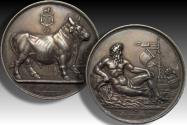 World Coins - GREAT BRITAIN - TIME OF NAPOLEON 41mm SILVER medal 1815 A.D. (1820 A.D.) Mudie medal #33 - Napoleonic Wars - arrival of British army in the Netherlands