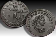 Ancient Coins - Follis Crispus as Caesar, Treveri (Trier) circa 317-318 A.D. - CLARITAS REIPBVLICAE, •ATR - very rare type