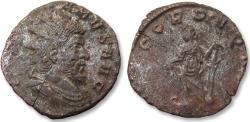 Ancient Coins - BI silvered antoninianus Aureolus, Mediolanum (Milan) mint 2nd officina 267-268 A.D. - CONCORD EQVIT -