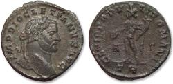 Ancient Coins - AE (silvered) follis Diocletian / Diocletianus, Treveri (Trier) mint circa 296-297 A.D.