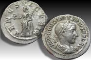 Ancient Coins - AR denarius Gordian III / Gordianus III, Rome circa 241 A.D. - DIANA LVCIFERA -