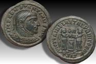 Ancient Coins - AE follis Constantine I The Great, Siscia mint circa 318 A.D. - mintmark ΓSIS - rare type in high quality