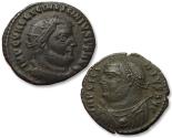 Ancient Coins - Group of 2 folles Licinius I: Nicomedia and Cyzicus mints 317-324 A.D.
