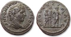 Ancient Coins - AR denarius Caracalla, Rome mint 210- 213 A.D. - PROFECTIO AVG, sharply struck example of this type