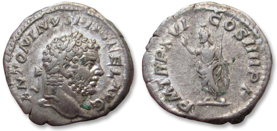 Ancient Coins - AR denarius Caracalla, Rome mint 212-213 A.D. - Serapis reverse -