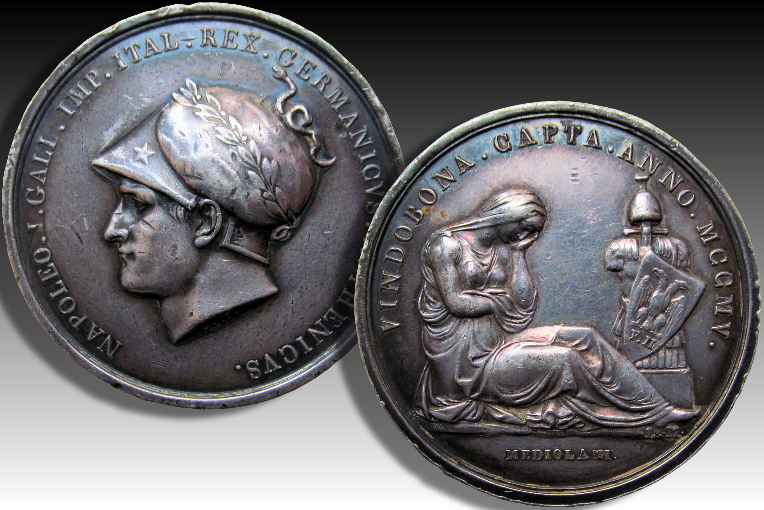 1805 A.D. Napoleon I Bonaparte: Commemorating the occupation of