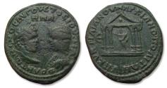 Ancient Coins - Æ 26mm pentassarion Caracalla & Julia Domna, Moesia Inferior, Marcianopolis mint 211-217 A.D. - struck under magistrate C. Iulius Quintillianus -