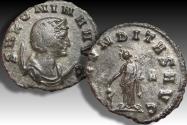 Ancient Coins - Silvered antoninianus Salonina Augusta, Rome mint circa 260-268 A.D. - FECVNDITAS AVG with Δ or B in field -