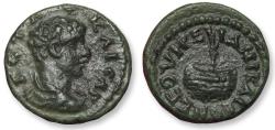 Ancient Coins - AE (hemi)assarion Geta as Caesar, Bithynia, Nicaea 198-209 A.D. - prize urn - rare Severan games issue