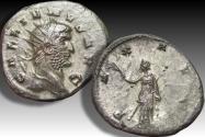 Ancient Coins - Silvered antoninianus Gallienus, Rome mint (?) circa 260-268 A.D. - PAX AVG -