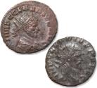 Ancient Coins - group of 2x antoninianus Claudius II Gothicus, largely silvered examples - FORTUNAE RED and ANNONA AVG reverses