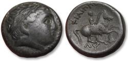 Ancient Coins - AE 17mm Thrace, Lysimachos as Satrap/Strategos, Lysimacheia circa 323-305 B.C. in name of Philip II