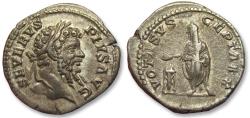 Ancient Coins - AR denarius Septimius Severus, Rome mint circa 202-210 A.D. - VOTA SVSCEPTA XX -