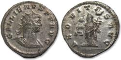 Ancient Coins - AE/BI silvered antoninianus Gallienus, Antioch mint circa 260-267 A.D. - AEQVITAS AVG - near mint state & fully silvered!