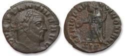 Ancient Coins - AE 1/4 follis Constantius I Chlorus, Siscia mint circa 305-306 A.D. - rare little cointype -