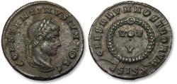 Ancient Coins - Follis Constantine II as Caesar, Siscia mint circa 320-321 A.D. - ЄSIS (star) -