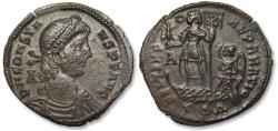 Ancient Coins - AE 25mm maiorina Constans as Augustus, Thessalonica mint - TS Δ - circa 348-350 A.D.