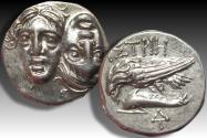 Ancient Coins - AR silver drachm Moesia, Istros circa 313-280 B.C.