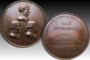 World Coins - 1802 A.D. Napoleon I Bonaparte, huge 68mm medal: Commemorating Promulgation of the Treaty of Amiens