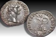 Ancient Coins - AR denarius Domitian / Domitianus, Rome mint circa 93-94 A.D. - IMP XXI COS XVI CENS P P P -