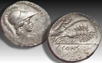 Ancient Coins - AR denarius C. Considius Paetus, Rome mint 46 B.C.