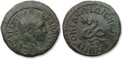 Ancient Coins - Æ 22mm Severus Alexander, Nicomedia, Bithynia 222-235 A.D. - big coiled snake -