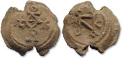 Ancient Coins - Byzantine lead seal - to be identified - circa 6th/7th century A.D.