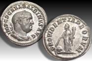 Ancient Coins - AR denarius Balbinus, Rome mint 238 A.D. - PROVIDENTIA DEORVM - beauty !