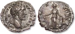 Ancient Coins - AR denarius Antoninus Pius, Rome mint circa 153 A.D. - COS IIII, Annona -